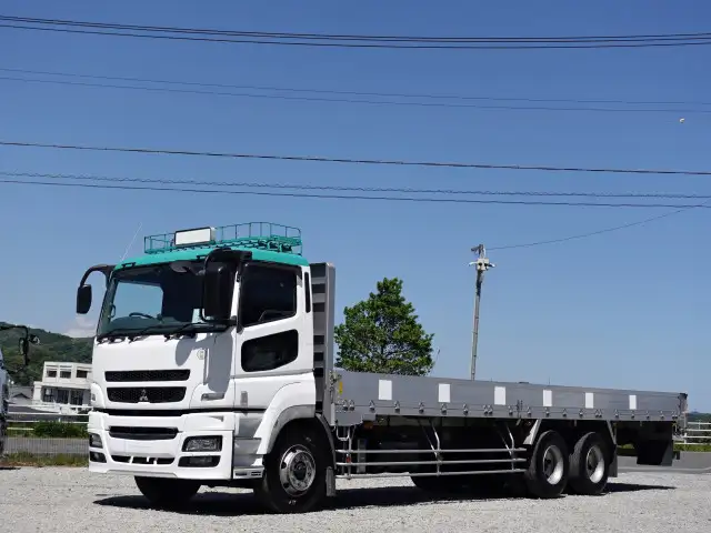 三菱 スーパーグレート 大型 平ボディ エアサス BDG-FU54JZ｜画像1