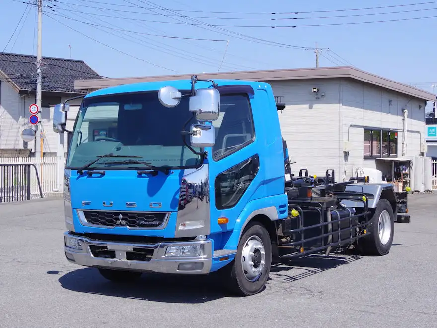 三菱 ファイター 中型/増トン アームロール ツインホイスト ベッド｜画像1