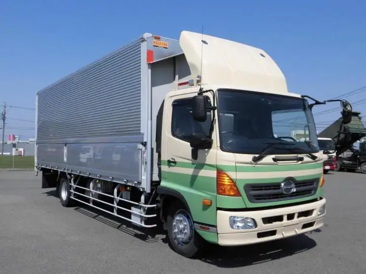 日野 レンジャー 中型/増トン ウイング 床鉄板 QKG-FJ7JNAAの中古トラック画像2