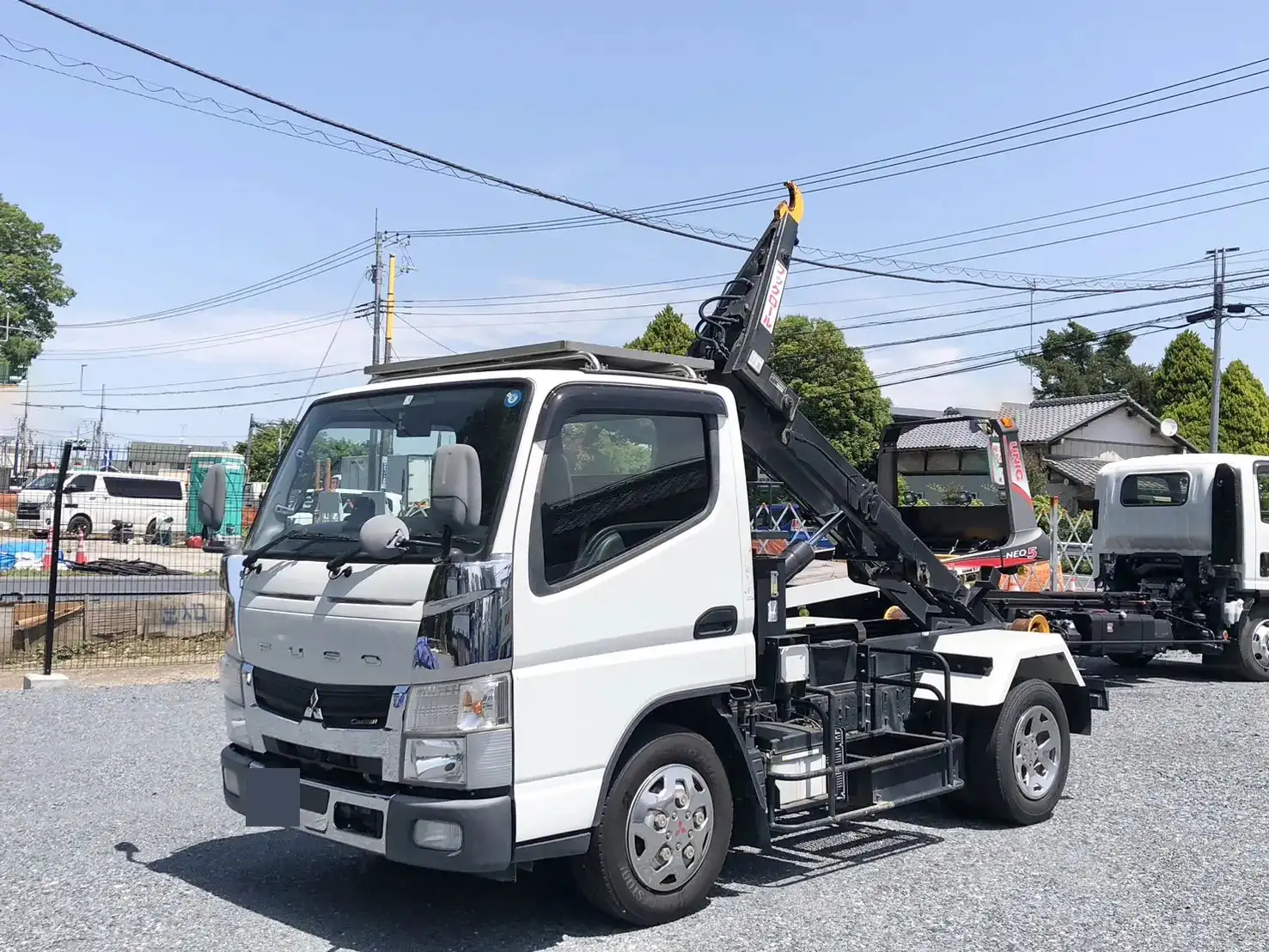 三菱 キャンター 小型 アームロール シングルホイスト TPG-FBA50｜画像1