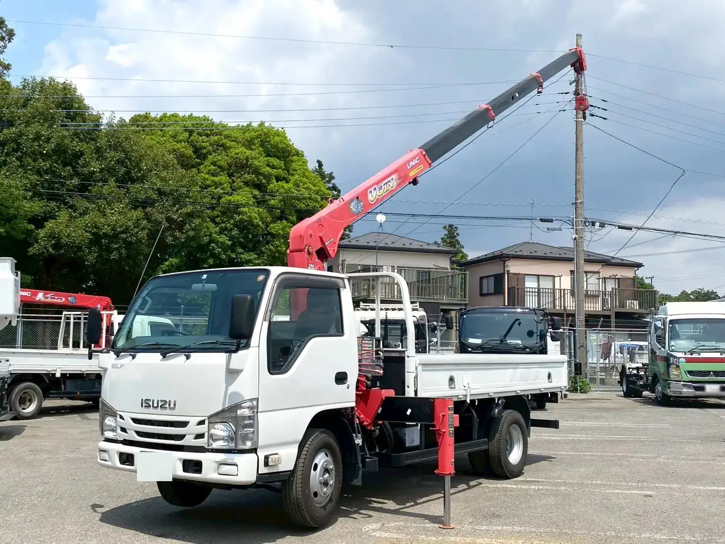 いすゞ エルフ 小型 クレーン付 4段 ラジコン｜画像1