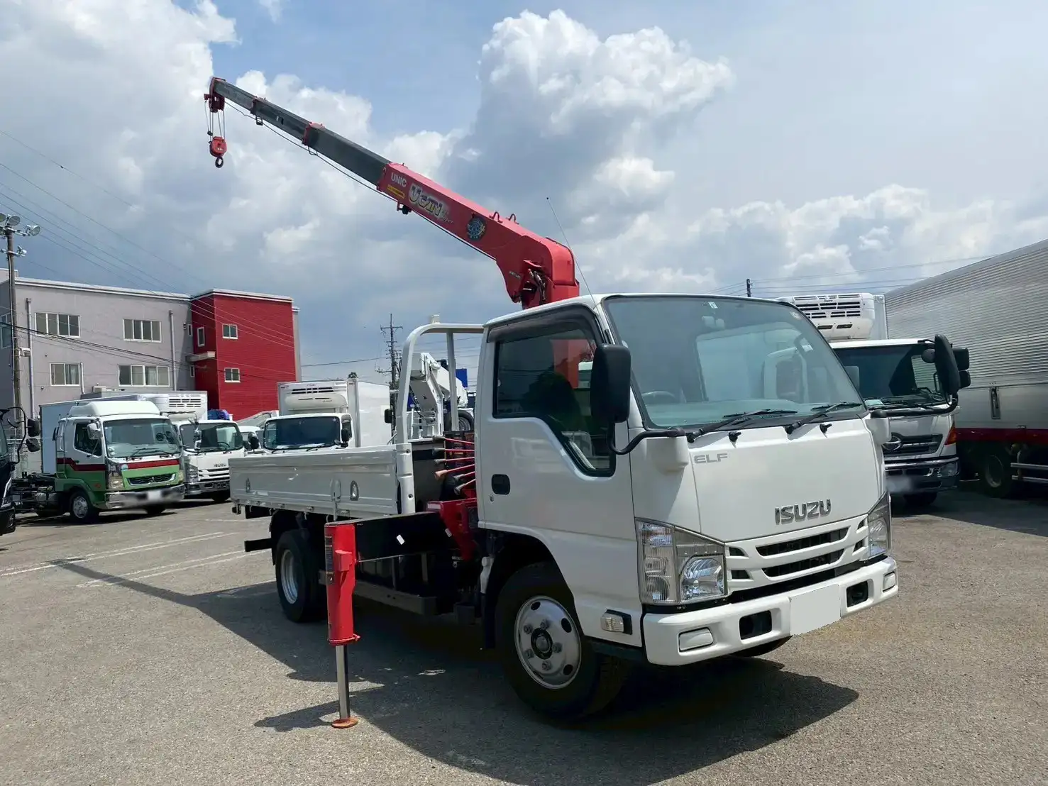 いすゞ エルフ 小型 クレーン付 4段 ラジコンの中古トラック画像2