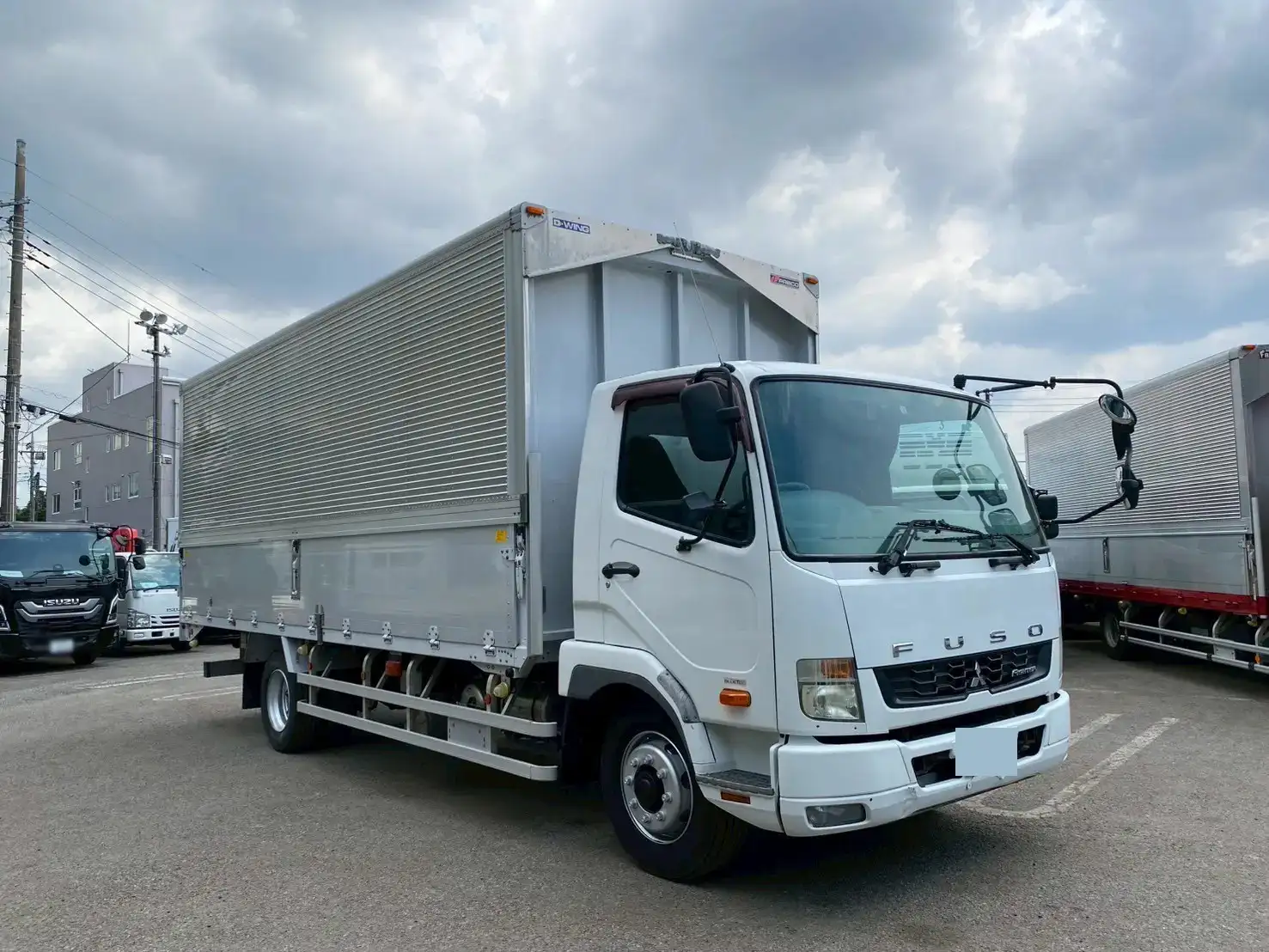 三菱 ファイター 中型/増トン ウイング QKG-FK72FZ H26の中古トラック画像2