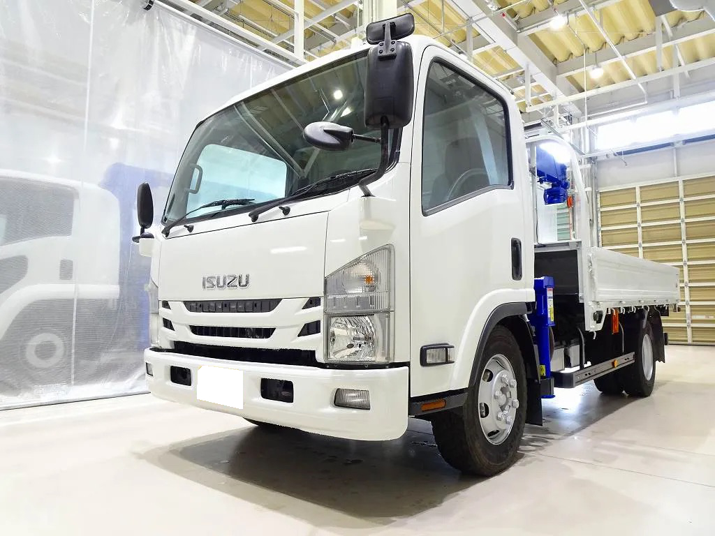 いすゞ エルフ 小型 クレーン付 ワイドロング TPG-NPR85YN