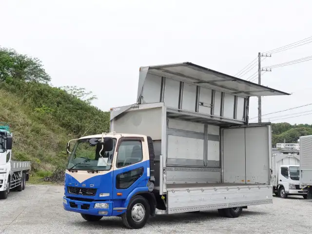 三菱 ファイター 中型/増トン ウイング エアサス TKG-FK74Fの中古トラック画像1