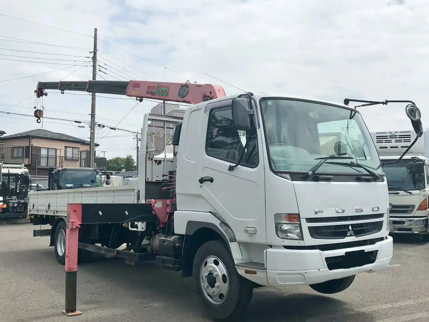 三菱 ファイター 中型/増トン クレーン付 床鉄板 4段の中古トラック画像2