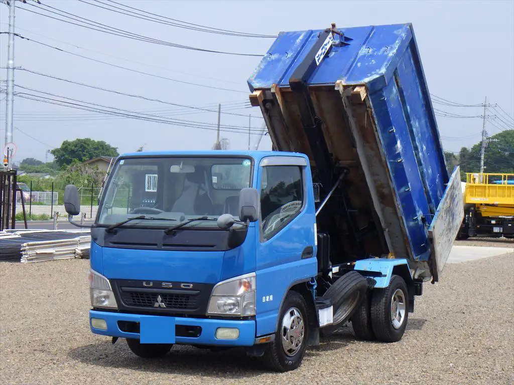 三菱 キャンター 小型 アームロール コンテナ付き ツインホイスト｜画像1