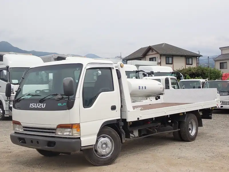 いすゞ エルフ 小型 車両重機運搬 ラジコン ウインチの中古トラック画像1