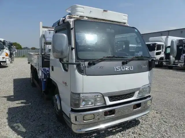 いすゞ エルフ 小型 クレーン付 4段 フックインの中古トラック画像2