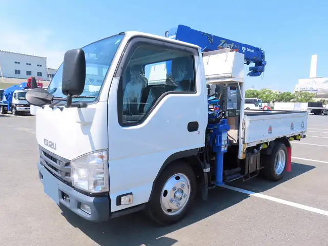 いすゞ エルフ 小型 クレーン付 床鉄板 3段 の中古トラック【車両No.188387】