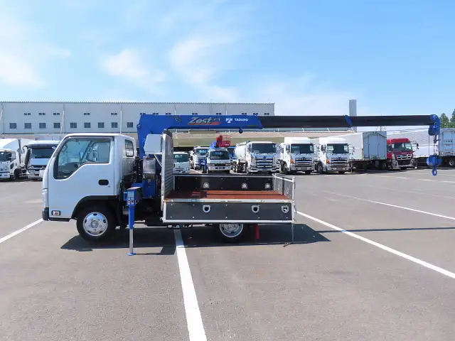 いすゞ エルフ 小型 クレーン付 床鉄板 3段の中古トラック画像7