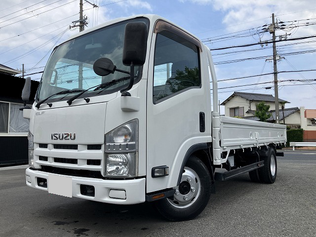 いすゞ エルフ 小型 平ボディ 標準ロング TKG-NLR85AR