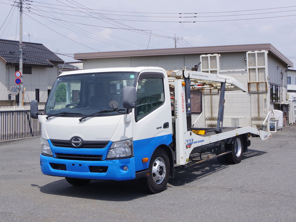 日野 デュトロ 小型 車両重機運搬 キャリアカー TKG-XZU720M