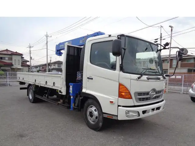 日野 レンジャー 中型/増トン クレーン付 床鉄板 4段の中古トラック画像2