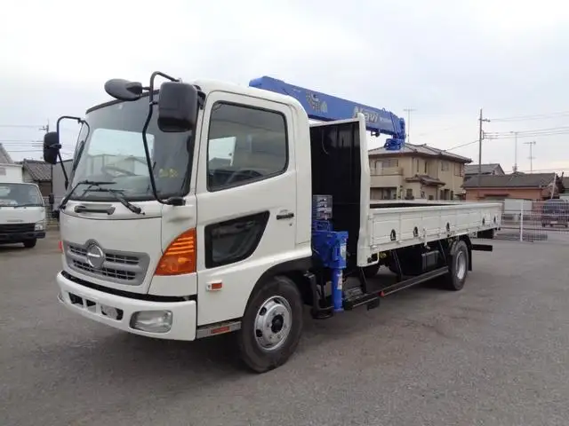 日野 レンジャー 中型/増トン クレーン付 床鉄板 4段 の中古トラック【車両No.188349】