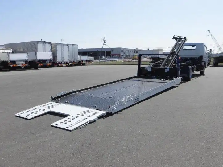 三菱 キャンター 小型 車両重機運搬 ラジコン ウインチの中古トラック画像7