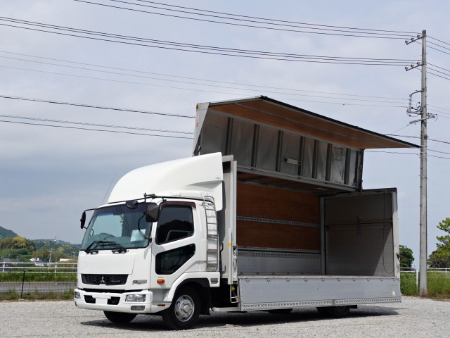 三菱 ファイター 中型/増トン ウイング エアサス ベッド の中古トラック【車両No.188478】