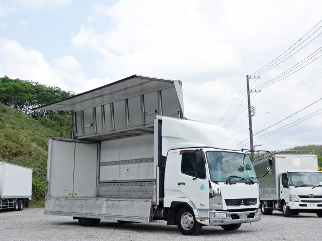 三菱 ファイター 中型/増トン ウイング エアサス ベッド の中古トラック【車両No.188478】