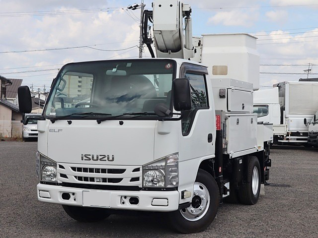いすゞ エルフ 小型 高所・建柱車 高所作業車