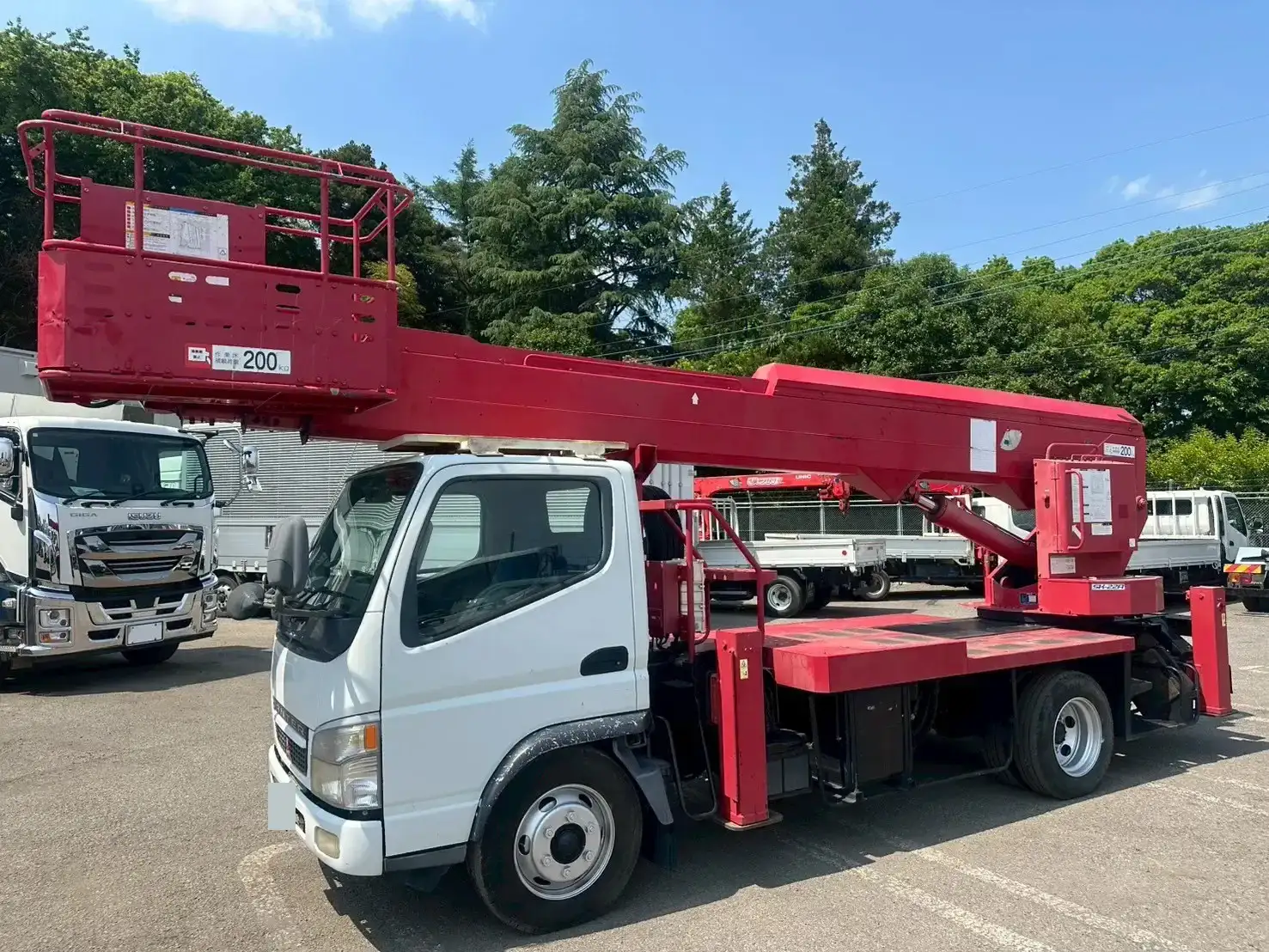三菱 キャンター 小型 高所・建柱車 高所作業車 PA-FE73DEYの中古トラック画像6