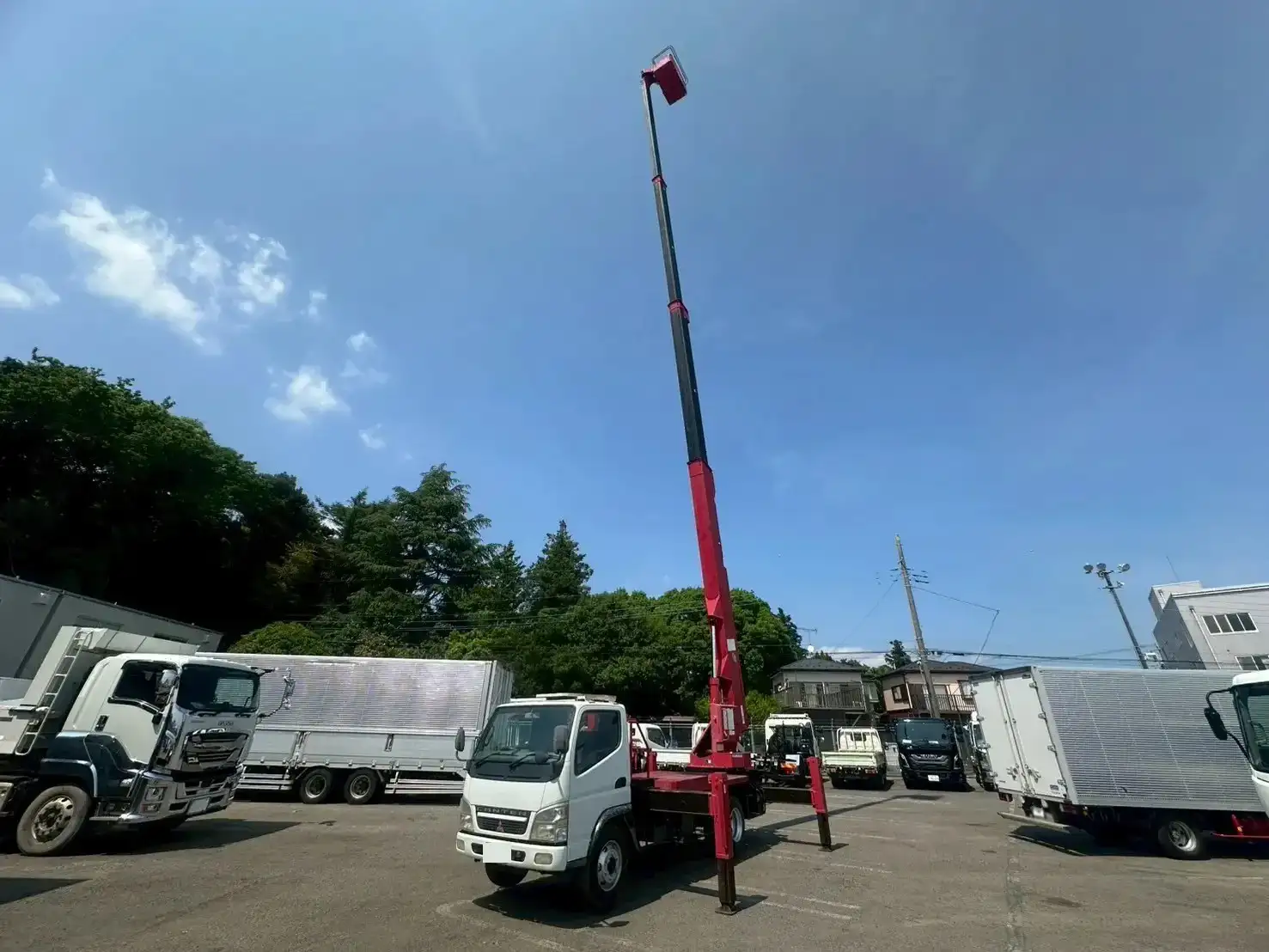 三菱 キャンター 小型 高所・建柱車 高所作業車 PA-FE73DEYの中古トラック画像7