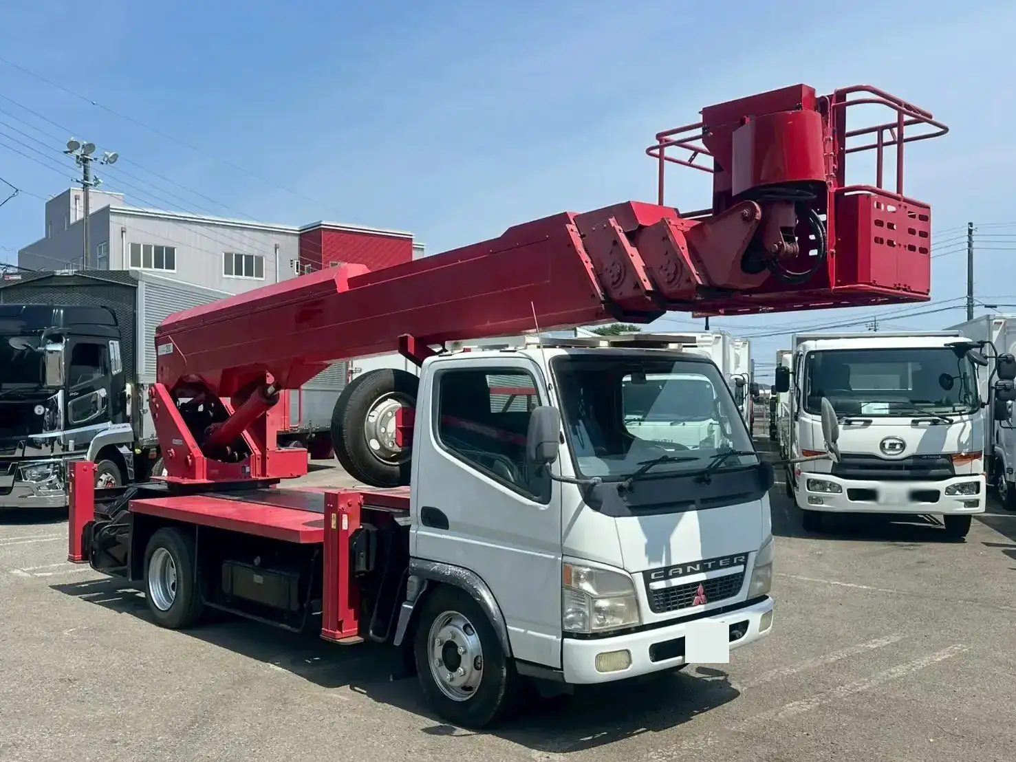 三菱 キャンター 小型 高所・建柱車 高所作業車 PA-FE73DEYの中古トラック画像2