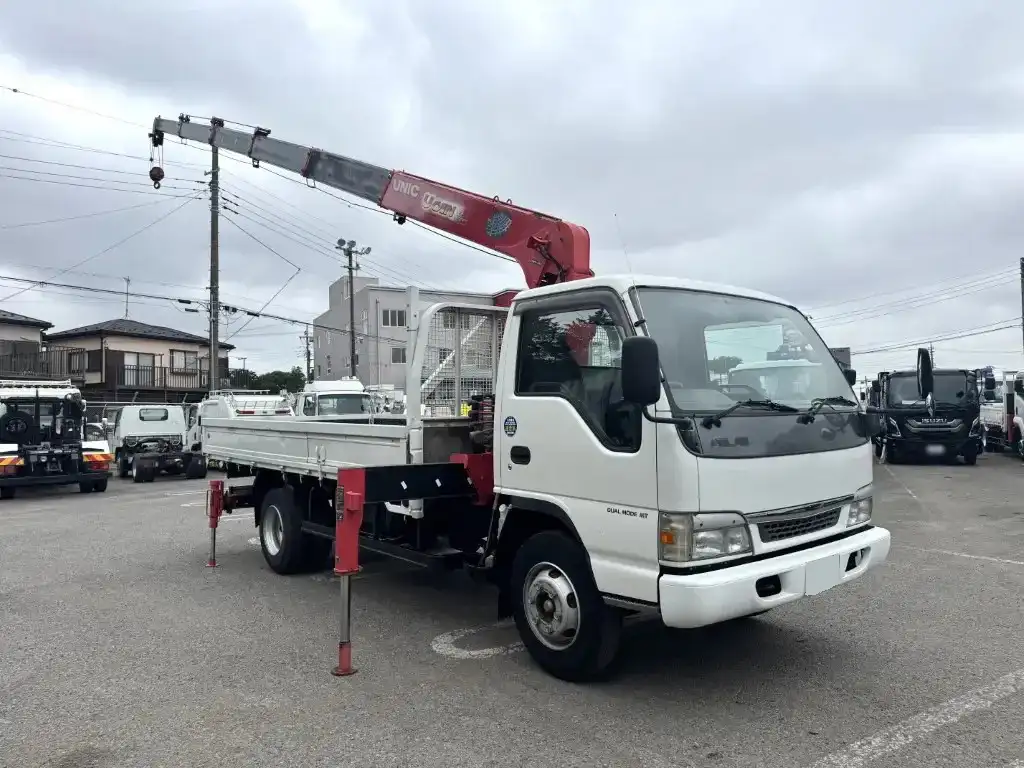 日産 アトラス 小型 クレーン付 床鉄板 6段の中古トラック画像2