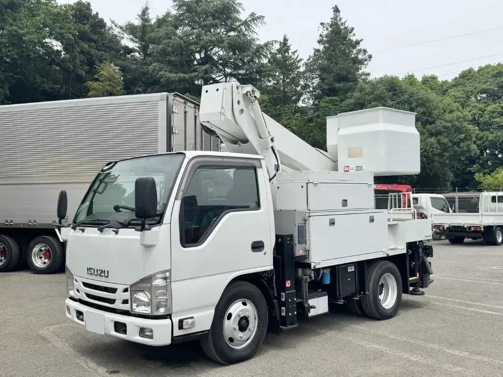 いすゞ エルフ 小型 高所・建柱車 高所作業車 TKG-NPR85YN 改 の中古トラック【車両No.125255】