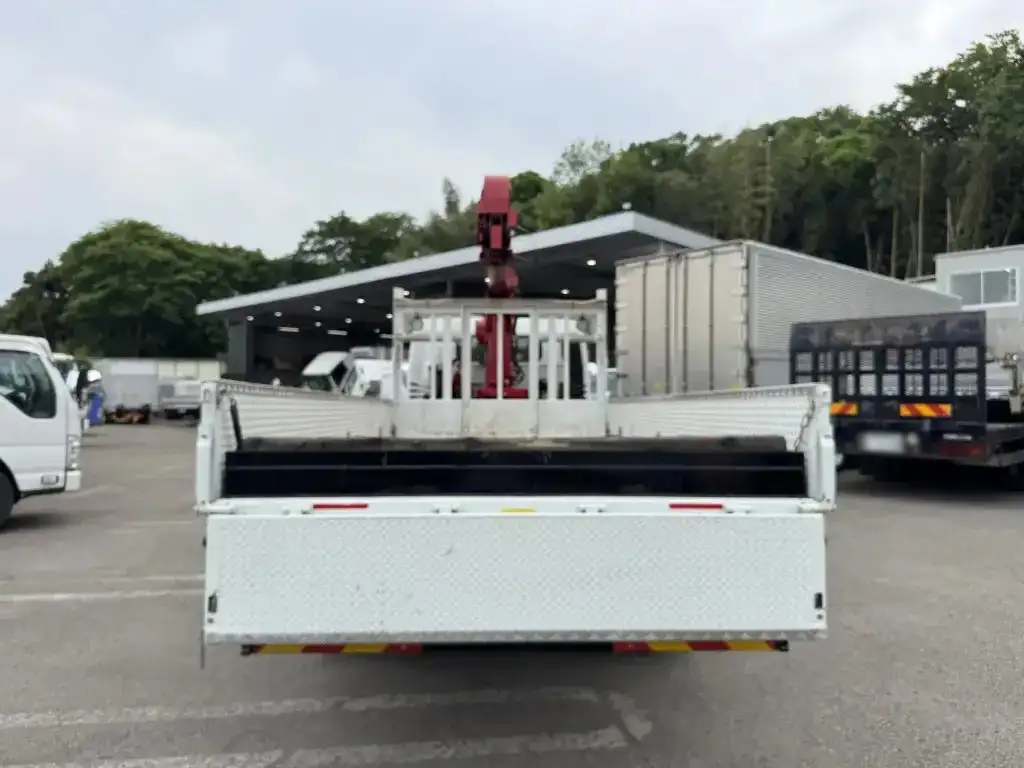 三菱 キャンター 小型 クレーン付 床鉄板 4段の中古トラック画像6