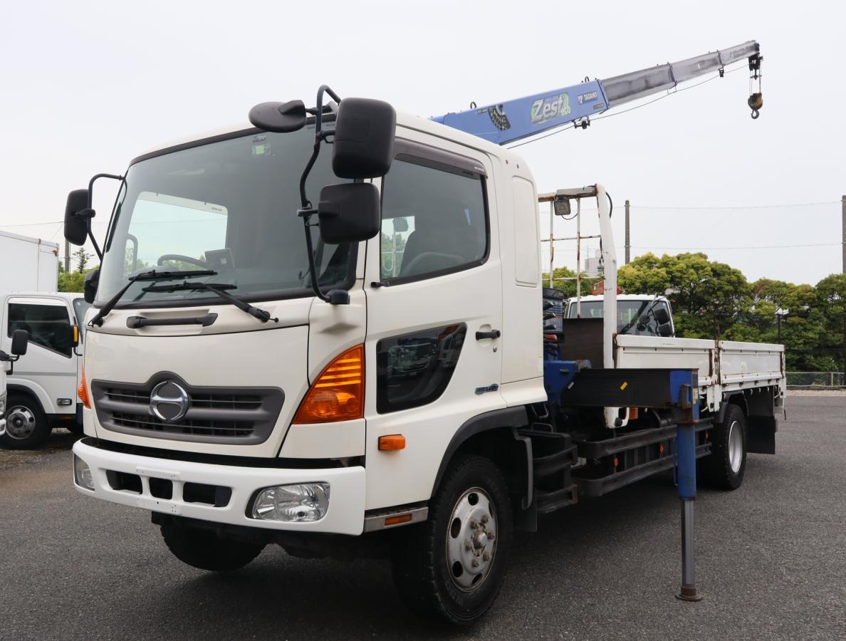 日野 レンジャー 中型/増トン クレーン付 アルミブロック 4段 の中古トラック【車両No.183889】