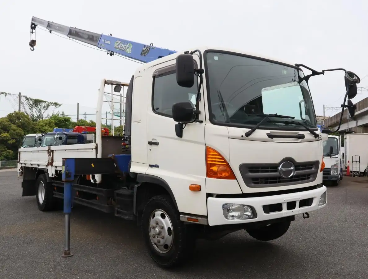 日野 レンジャー 中型/増トン クレーン付 床鉄板 4段の中古トラック画像2