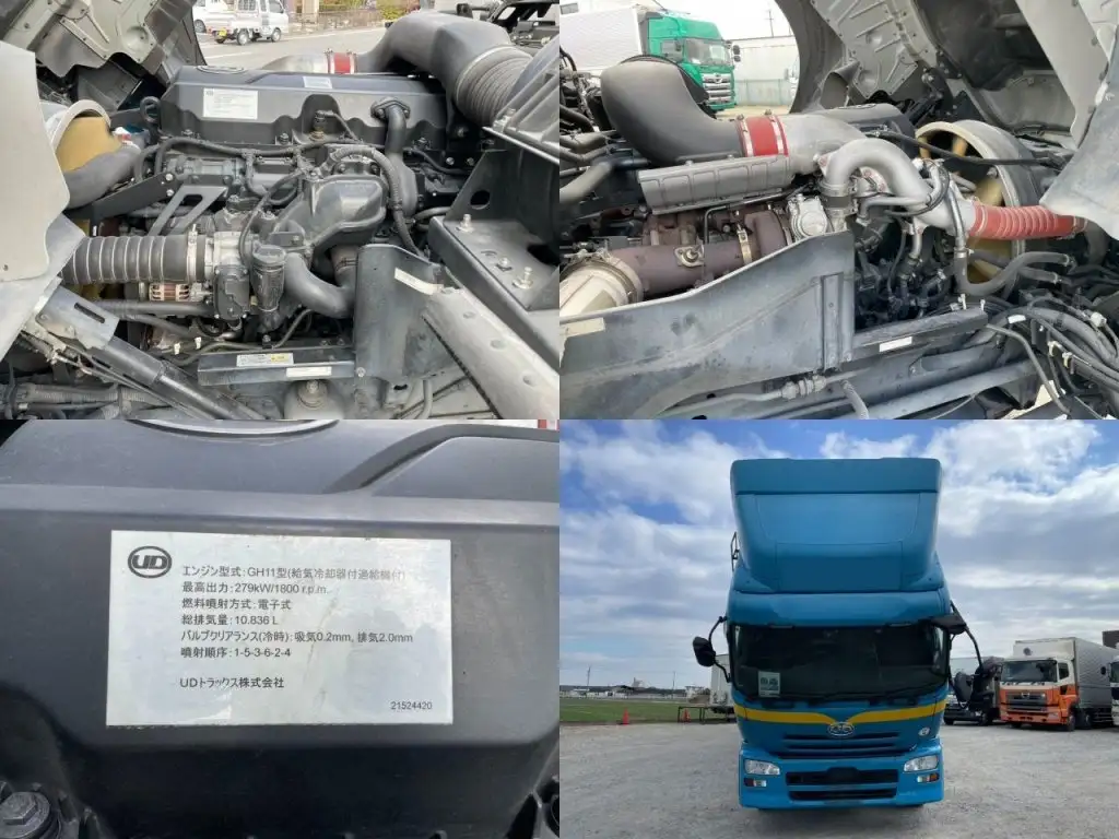 日産UD クオン 大型 ウイング エアサス ベッドの中古トラック画像19