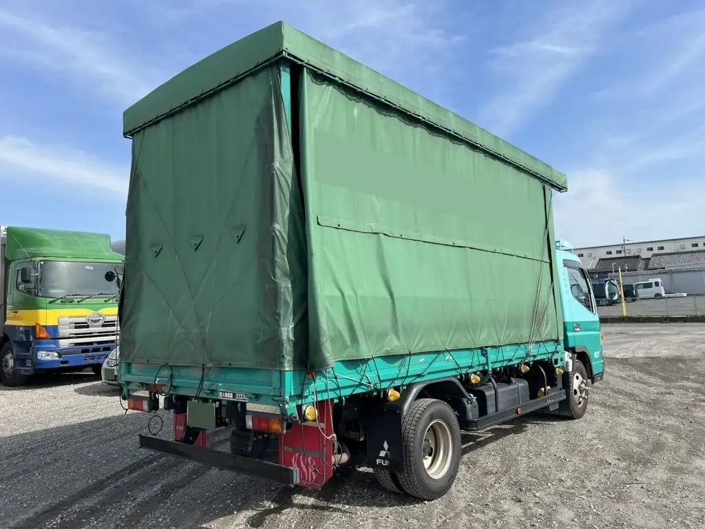 三菱 キャンター 小型 平ボディ 幌 床鉄板の中古トラック画像6