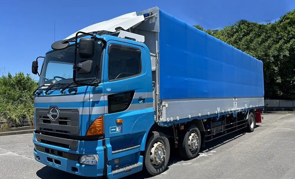 日野 プロフィア 大型 ウイング 幌ウイング QKG-FN1AWAAの中古トラック画像1