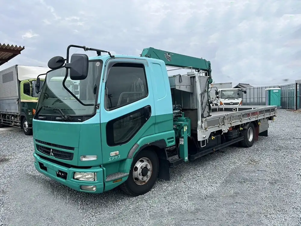 三菱 ファイター 中型/増トン クレーン付 床鉄板 3段 の中古トラック【車両No.188735】
