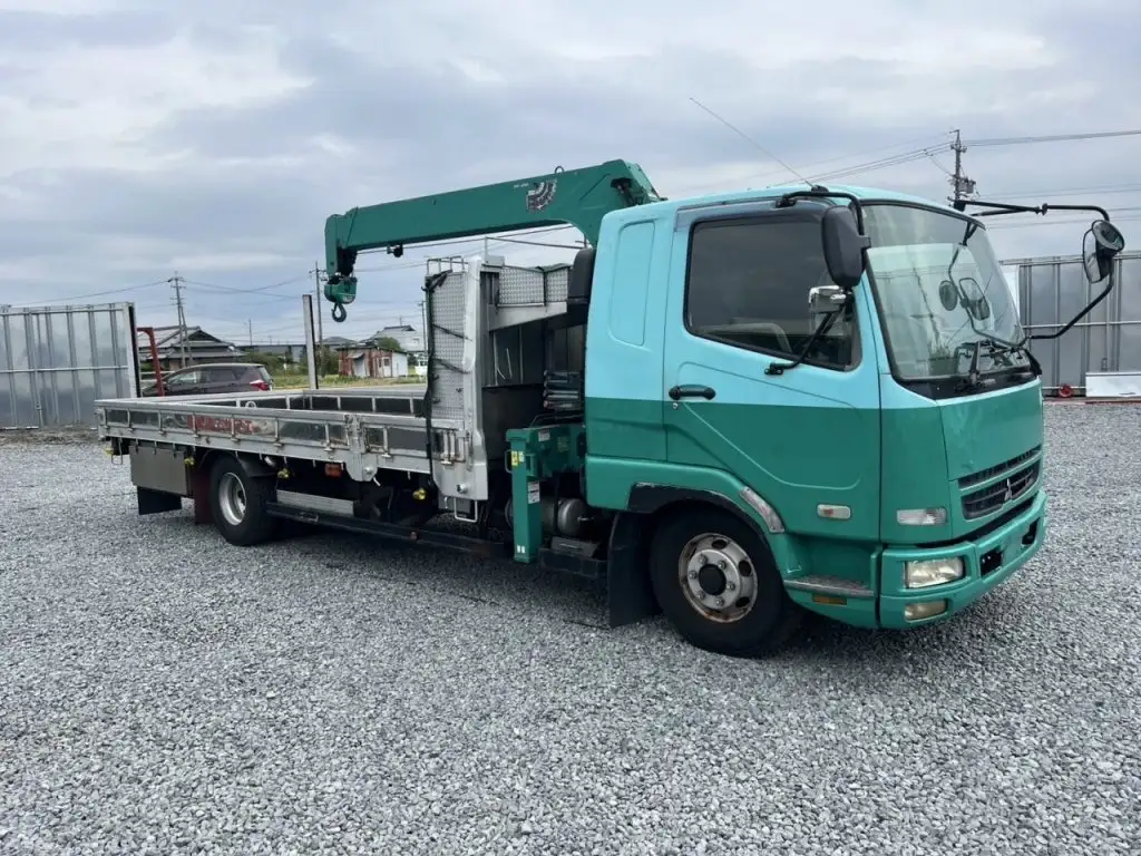 三菱 ファイター 中型/増トン クレーン付 床鉄板 3段の中古トラック画像2