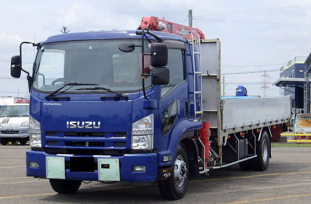 いすゞ フォワード 中型/増トン クレーン付 床鉄板 4段 の中古トラック【車両No.188619】