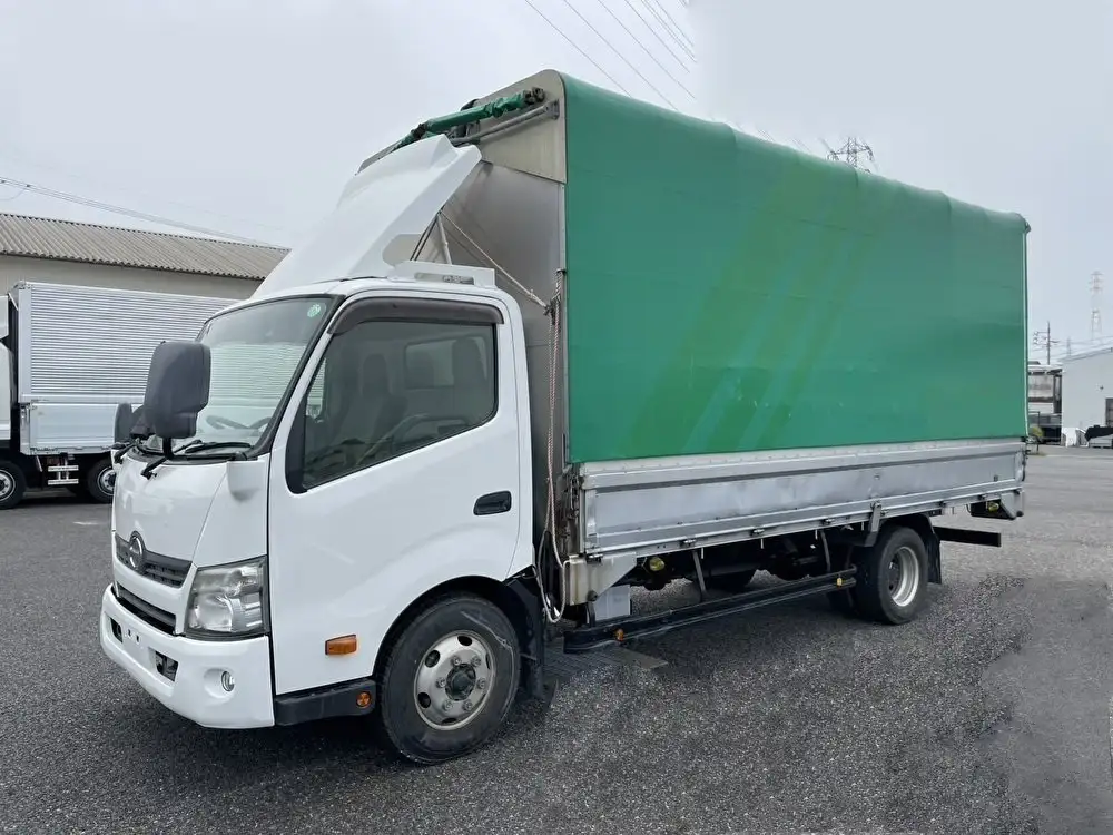 日野 デュトロ 小型 ウイング 幌ウイング TKG-XZU720Mの中古トラック画像1