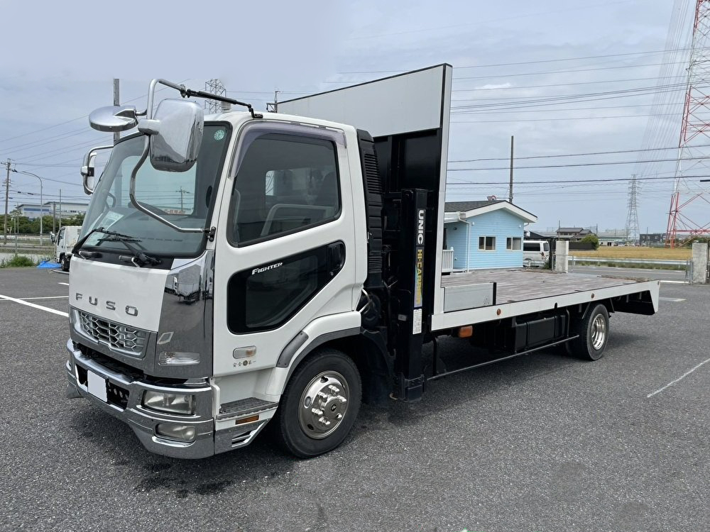 三菱 ファイター 中型/増トン 車両重機運搬 4段クレーン ラジコン の中古トラック【車両No.171355】