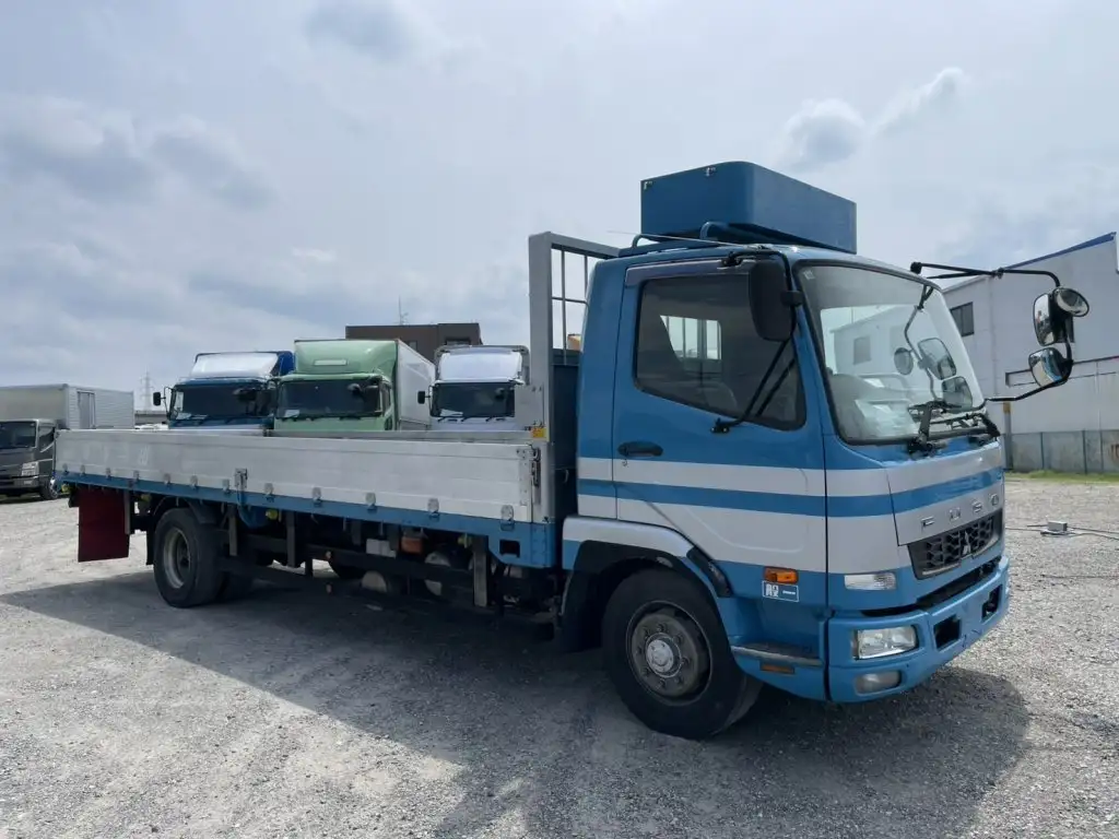 三菱 ファイター 中型/増トン 平ボディ アルミブロック LKG-FK72FZの中古トラック画像2