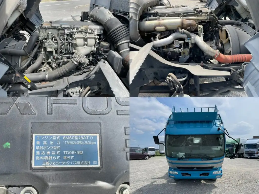 三菱 ファイター 中型/増トン 平ボディ アルミブロック LKG-FK72FZの中古トラック画像19