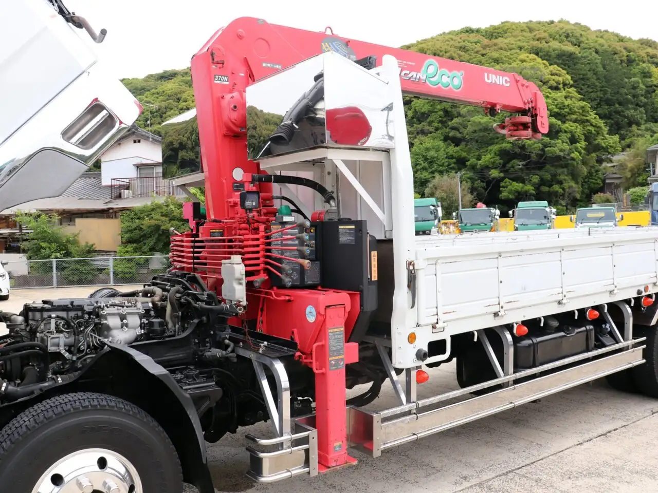三菱 ファイター 中型/増トン クレーン付 床鉄板 4段の中古トラック画像11