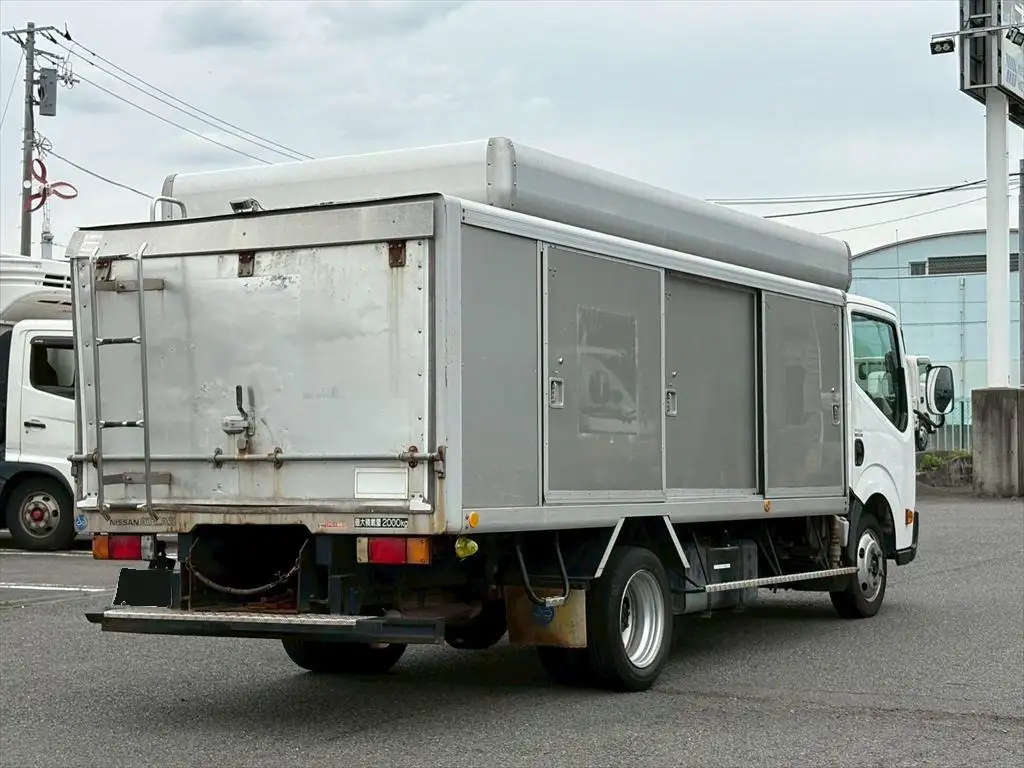 日産 アトラス 小型 アルミバン ボトルカー サイドドアの中古トラック画像3