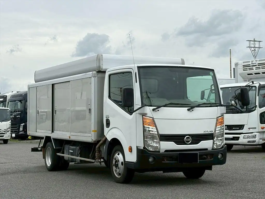 日産 アトラス 小型 アルミバン ボトルカー サイドドアの中古トラック画像2