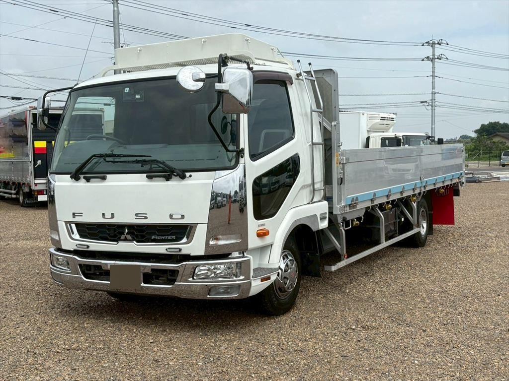 三菱 ファイター 中型/増トン 平ボディ アルミブロック ベッド の中古トラック【車両No.180526】