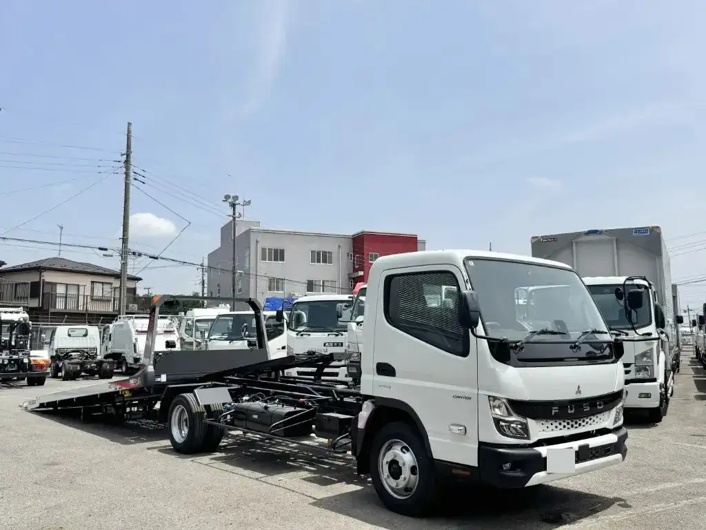 三菱 キャンター 小型 車両重機運搬 ラジコン ウインチの中古トラック画像2