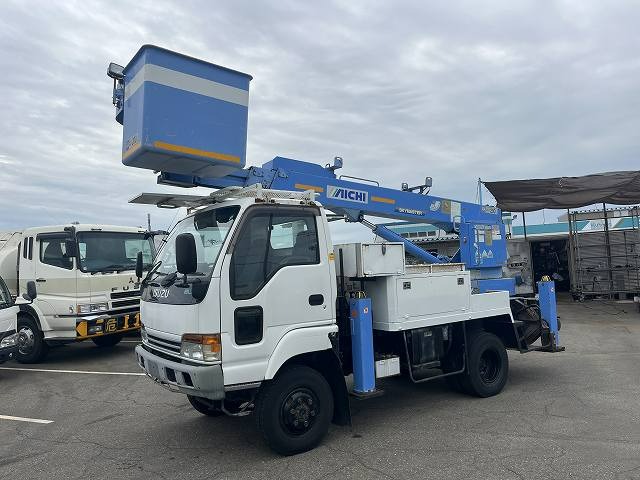 いすゞ エルフ 小型 高所・建柱車 高所作業車 電工仕様 の中古トラック【車両No.147706】