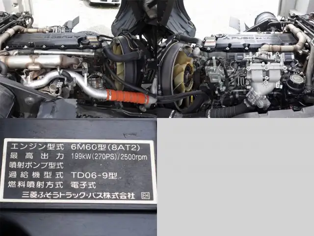 三菱 ファイター 中型/増トン ウイング ベッド QKG-FK62FZの中古トラック画像像17