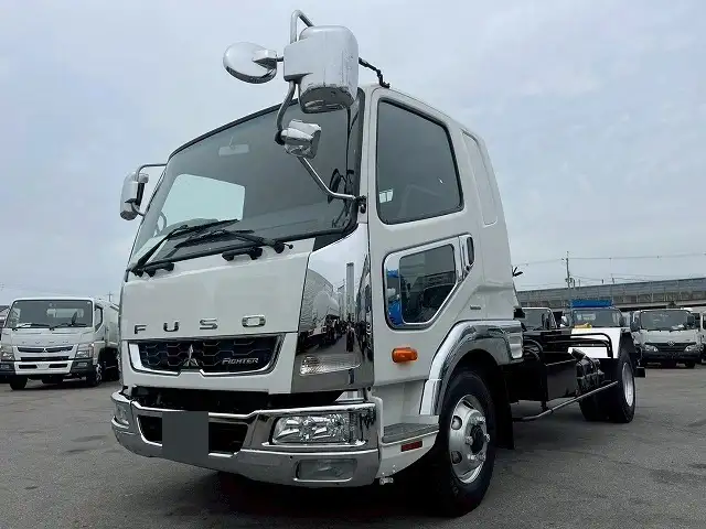 三菱 ファイター 中型/増トン アームロール ツインホイスト ベッドの中古トラック画像1