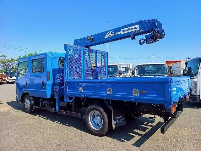 いすゞ エルフ 小型 クレーン付 Wキャブ 床鉄板の中古トラック画像5
